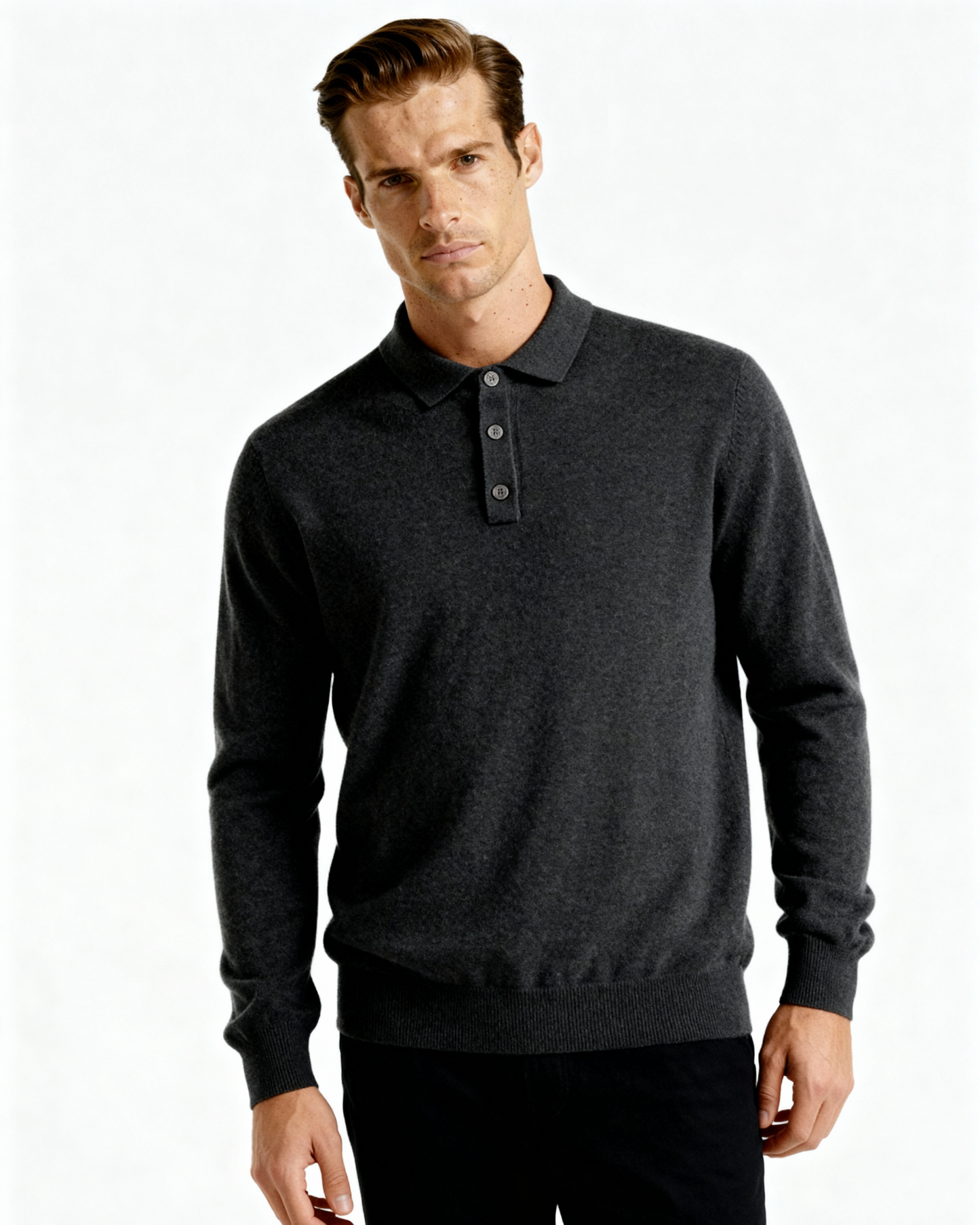 Halden Cashmere Knit Polo