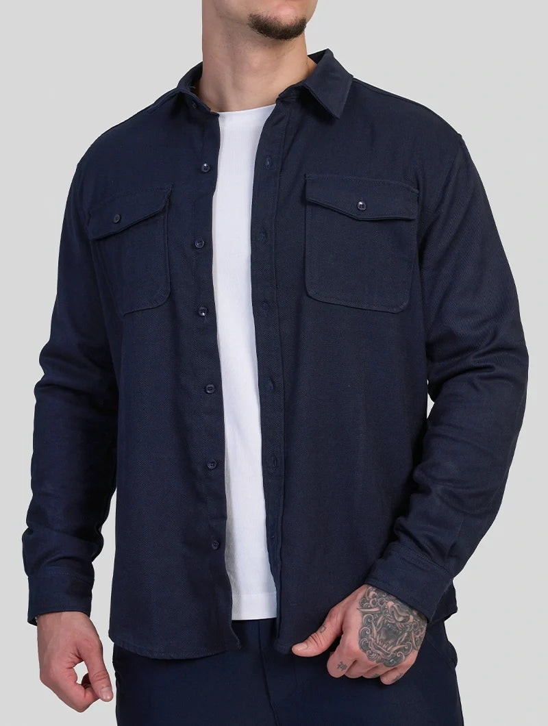 Simon | Overshirt Blu Navy