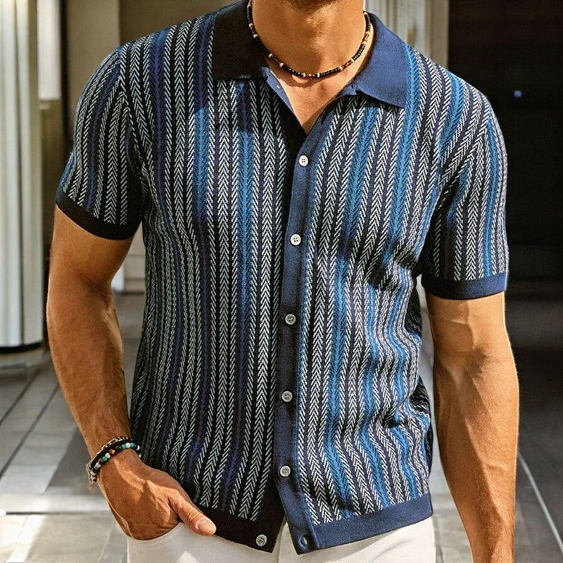 Nolan Herringbone Cotton Shirt