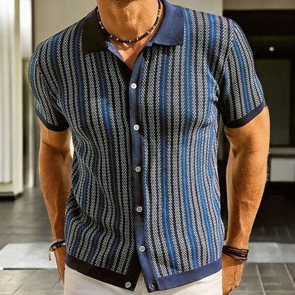 Nolan Herringbone Cotton Shirt