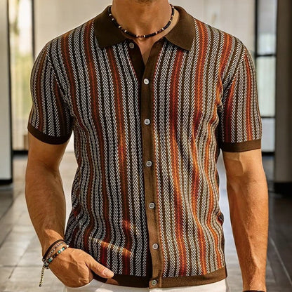 Nolan Herringbone Cotton Shirt