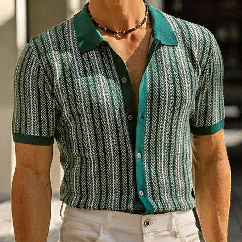 Nolan Herringbone Cotton Shirt