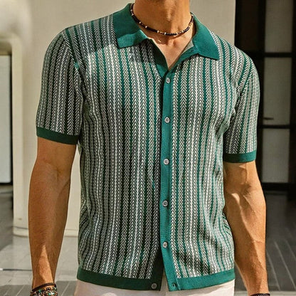 Nolan Herringbone Cotton Shirt