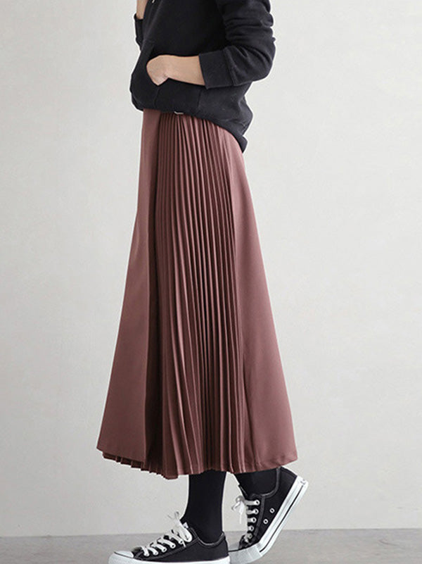 Ashby Pleated A Line Skirt