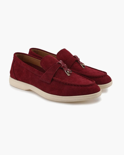 Elise Suede Flat Loafers