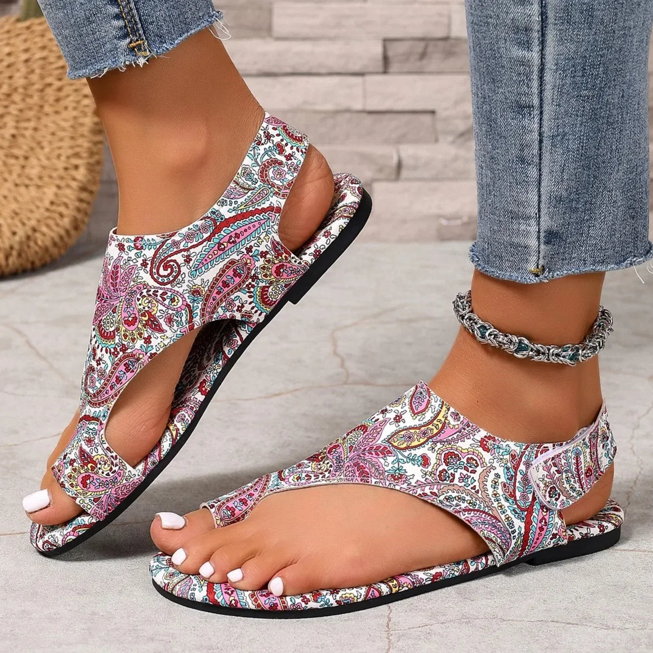 Boho Print Sandals