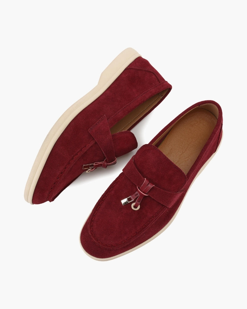 Elise Suede Flat Loafers
