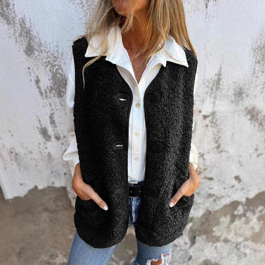 Wren Button Front Quilted Gilet