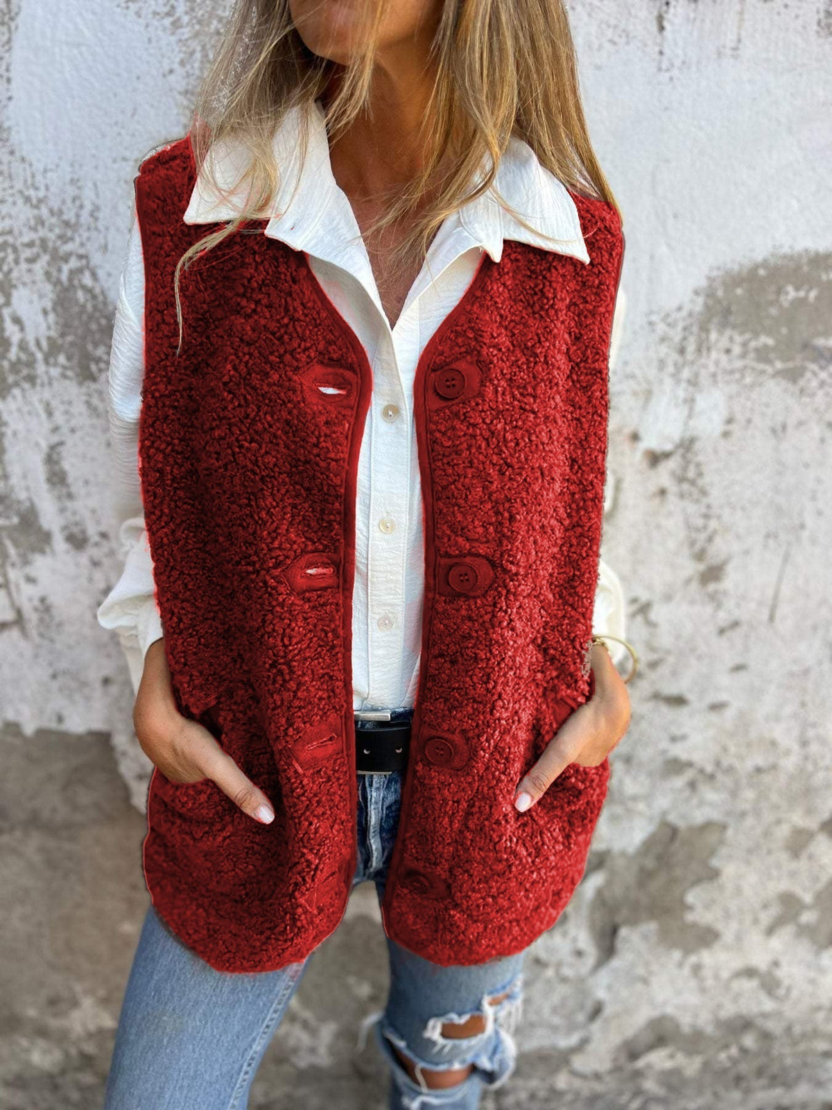 Wren Button Front Quilted Gilet