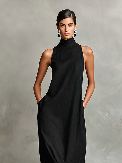 Sutton Roll Neck Column Dress