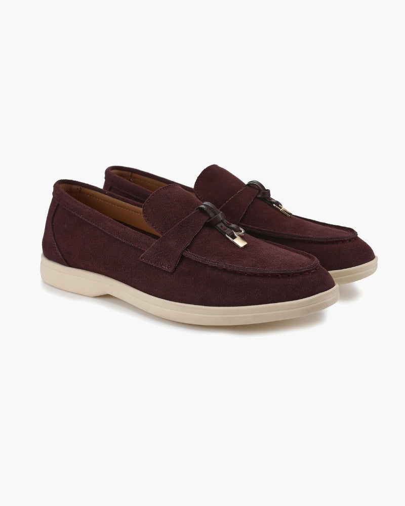 Elise Suede Flat Loafers