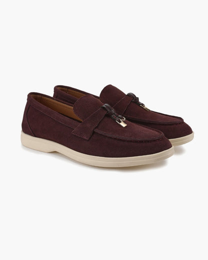 Elise Suede Flat Loafers