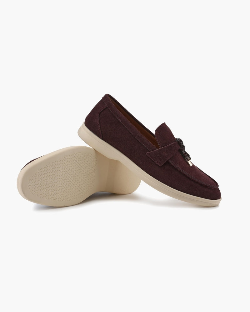 Elise Suede Flat Loafers