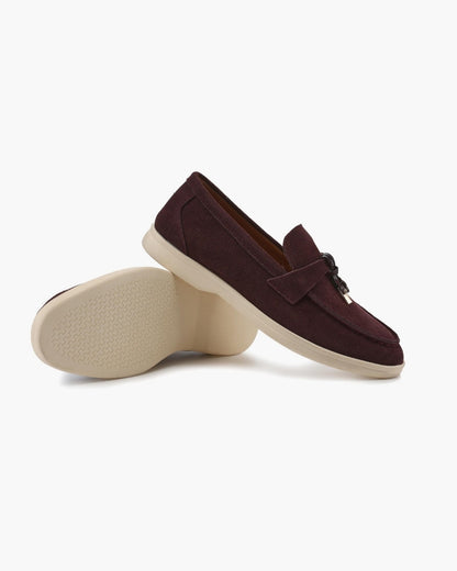 Elise Suede Flat Loafers