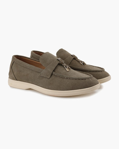 Elise Suede Flat Loafers