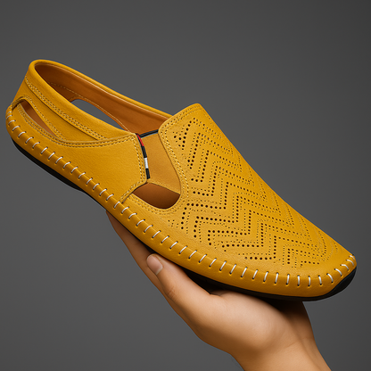 Dante Perforated Leather Loafers