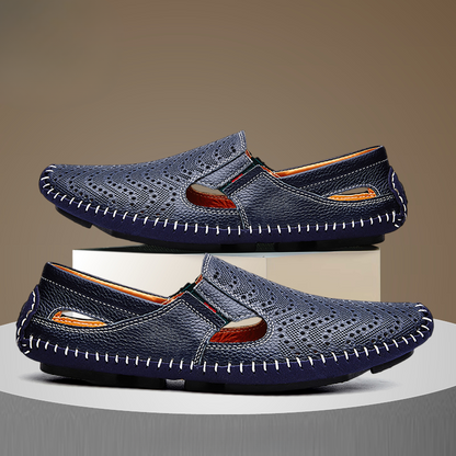 Dante Perforated Leather Loafers
