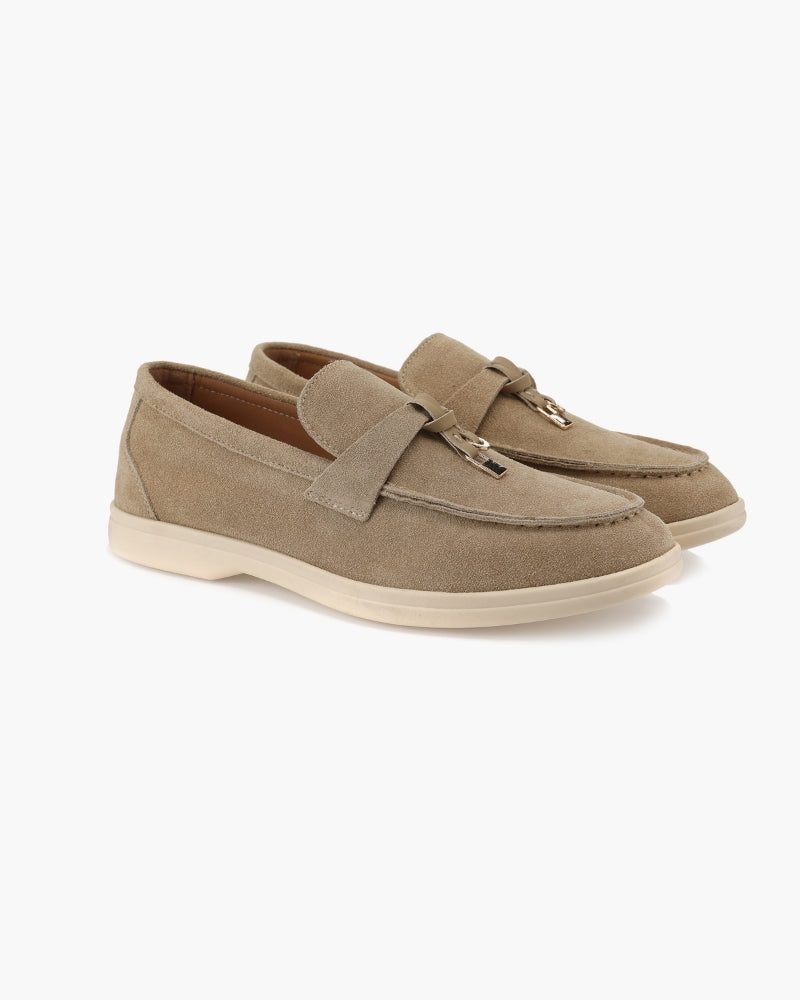 Elise Suede Flat Loafers