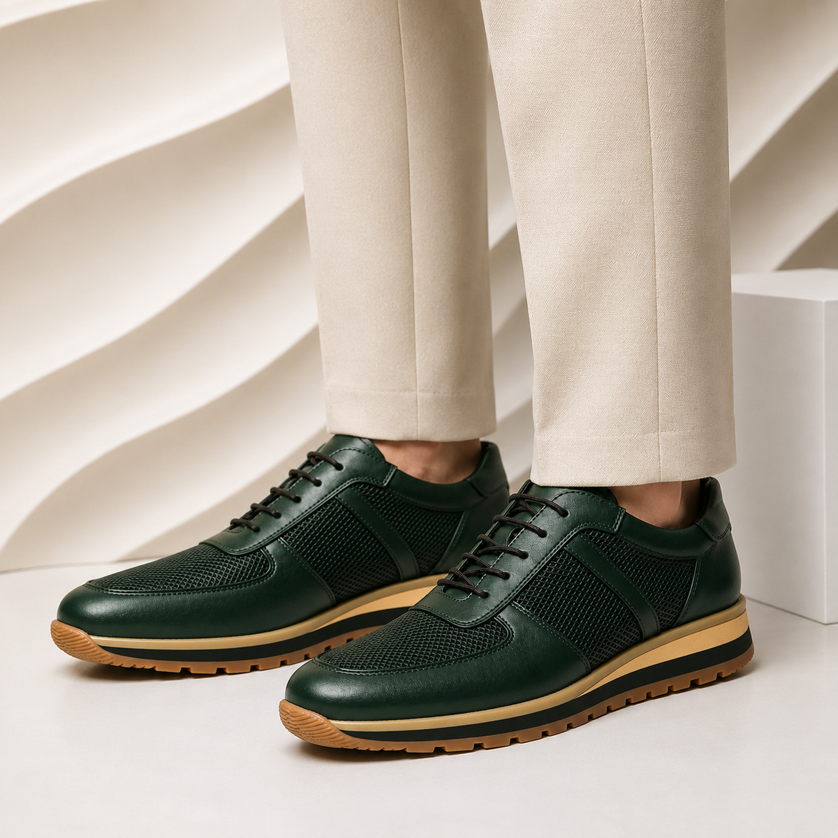 Griffin Cowhide Leather Trainer