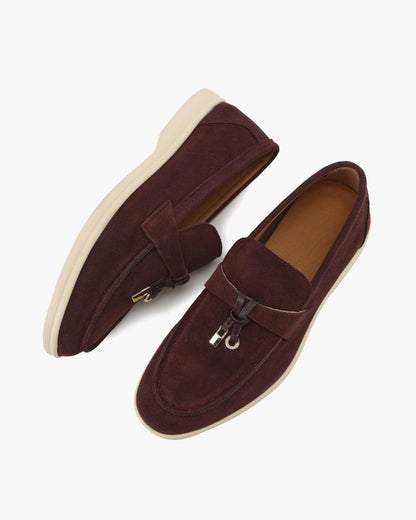 Elise Suede Flat Loafers