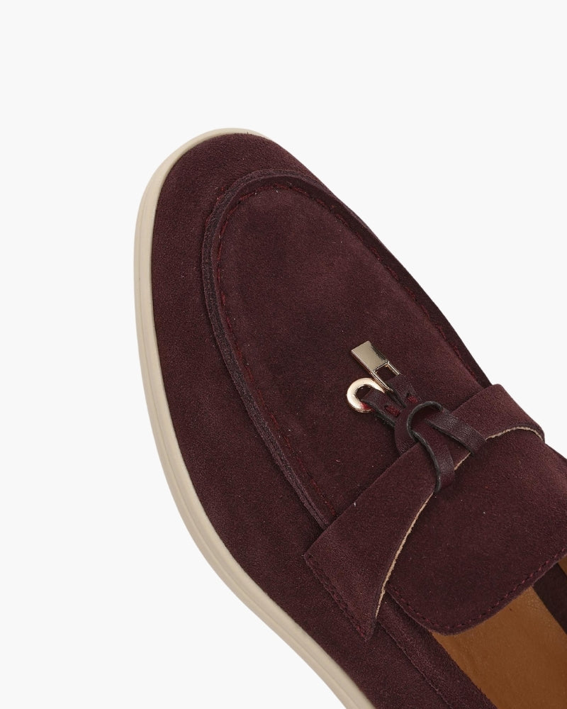 Elise Suede Flat Loafers