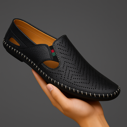 Dante Perforated Leather Loafers