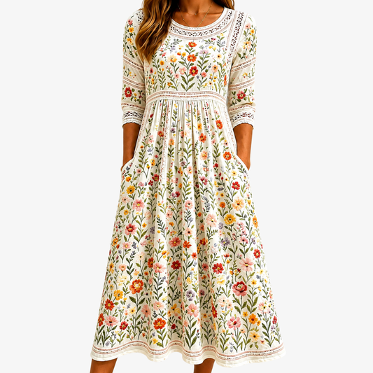 Rosa Floral Midi Dress