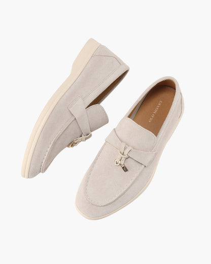 Elise Suede Flat Loafers