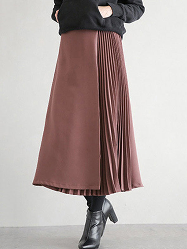 Ashby Pleated A Line Skirt