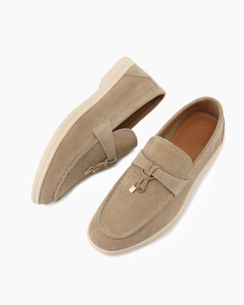 Elise Suede Flat Loafers