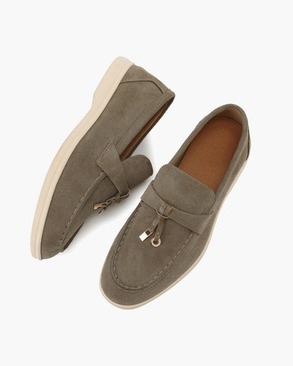 Elise Suede Flat Loafers