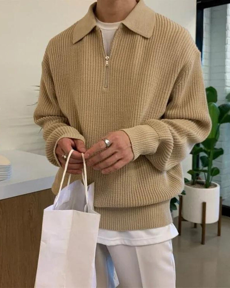 Emery Half Zip Knit Sweater