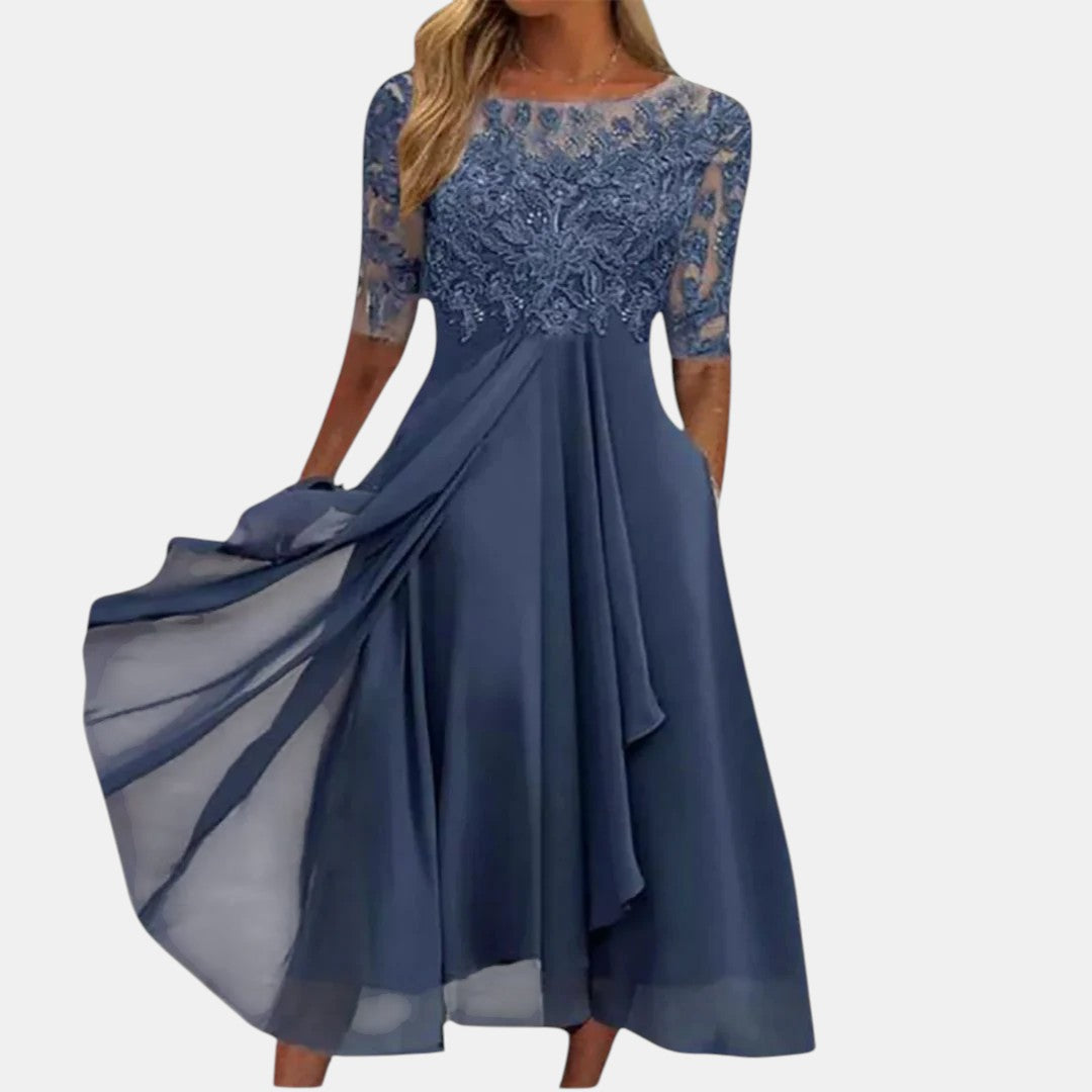 Ellery Lace Bodice Occasion Dress
