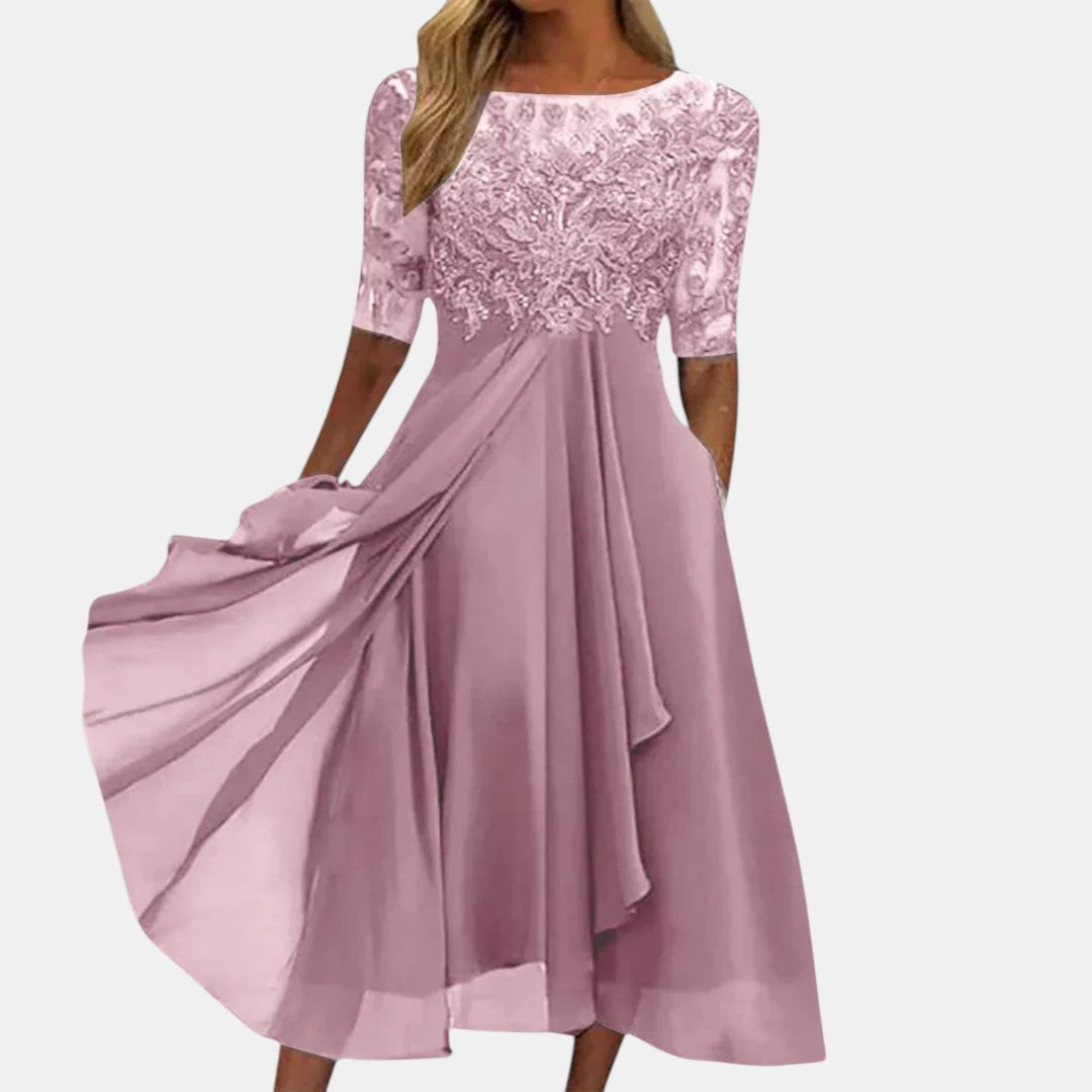 Ellery Lace Bodice Occasion Dress