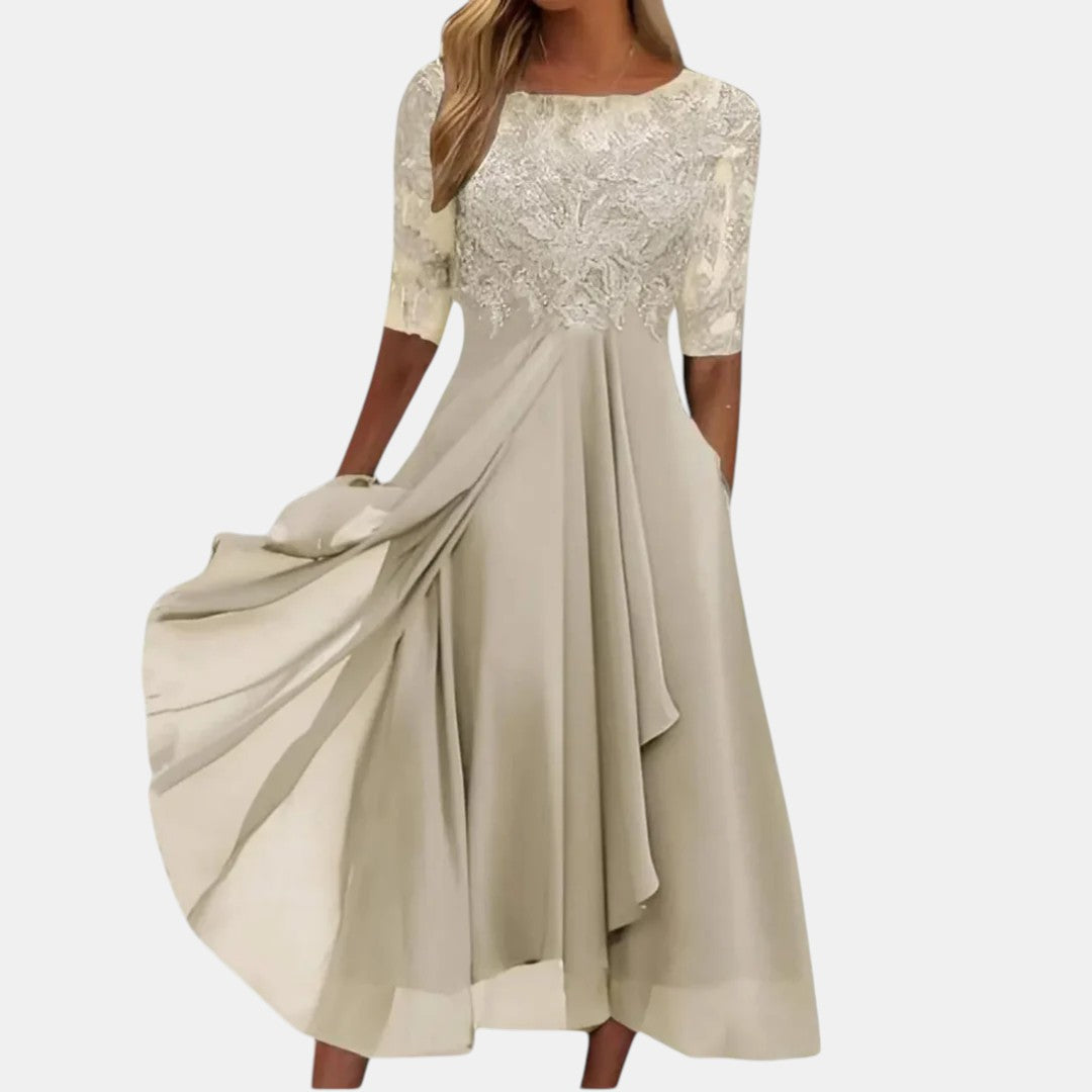 Ellery Lace Bodice Occasion Dress