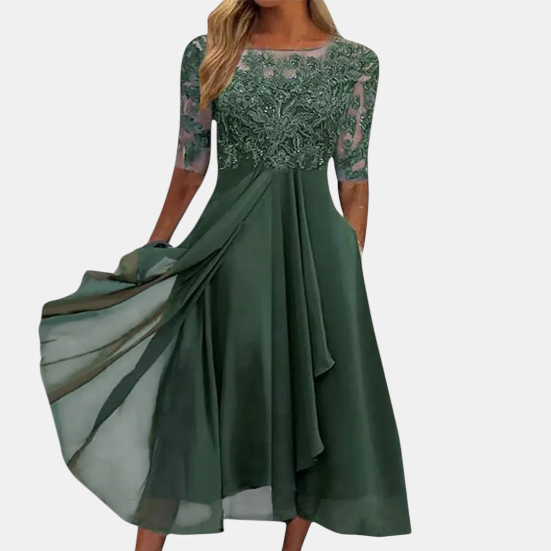 Ellery Lace Bodice Occasion Dress