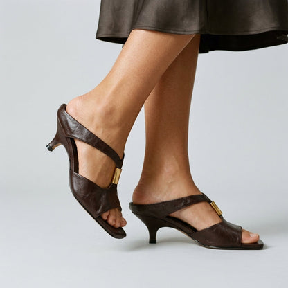 Nora Kitten Heel Mules