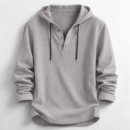 Flynn Cotton Linen Hooded Overshirt