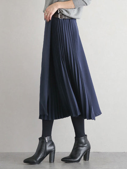 Ashby Pleated A Line Skirt