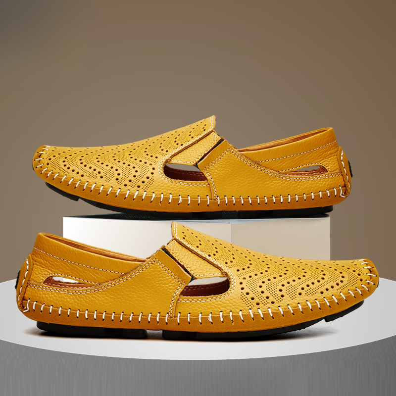 Dante Perforated Leather Loafers