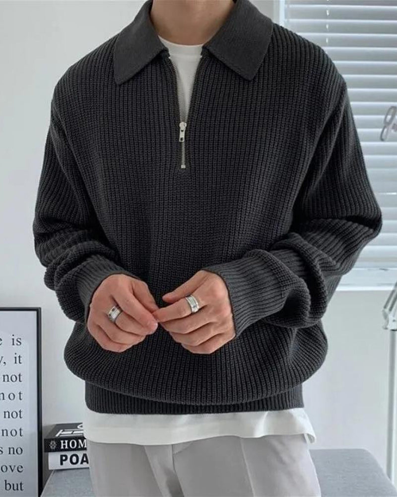 Emery Half Zip Knit Sweater