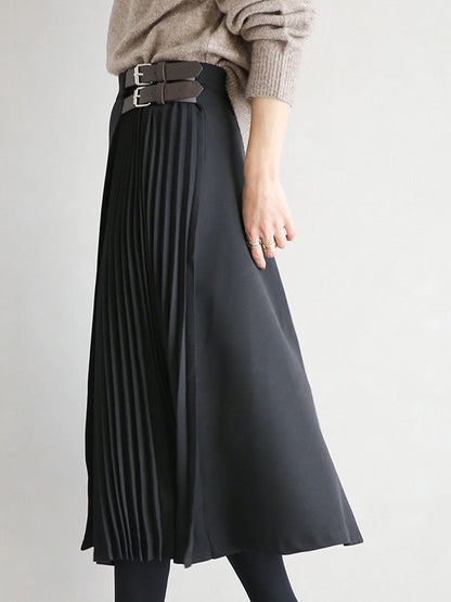 Ashby Pleated A Line Skirt