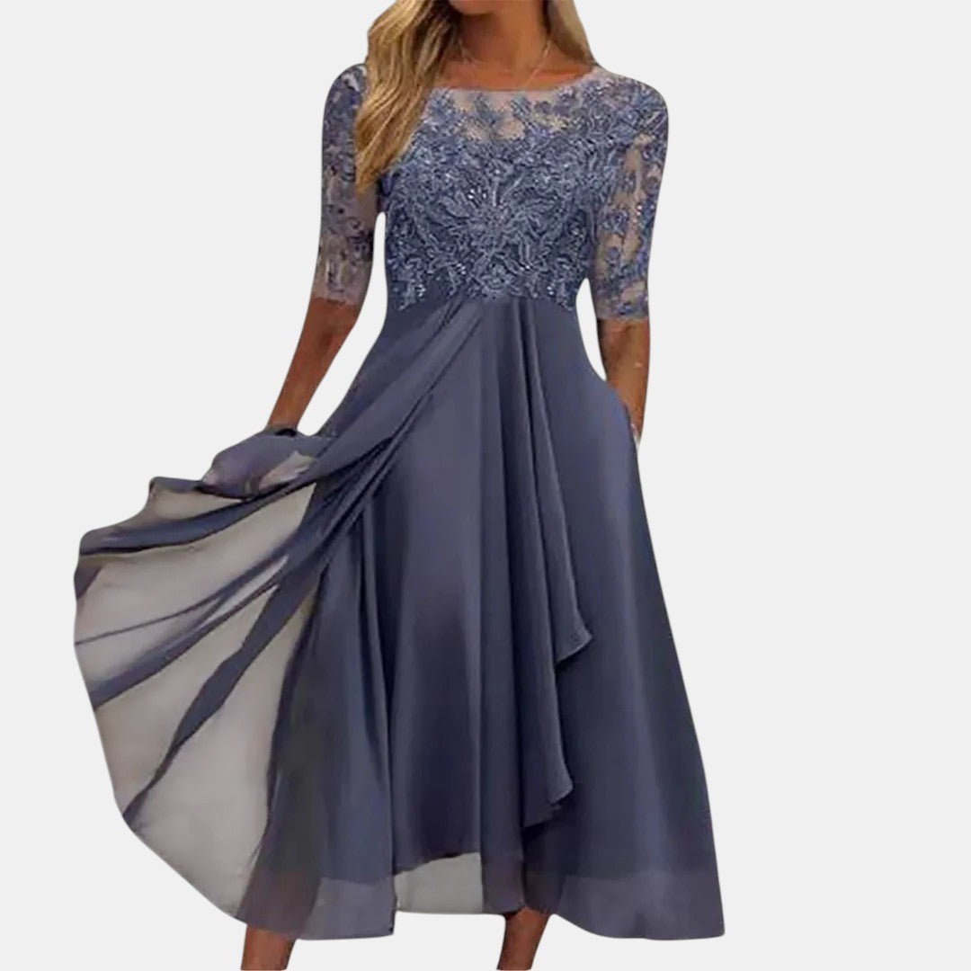 Ellery Lace Bodice Occasion Dress