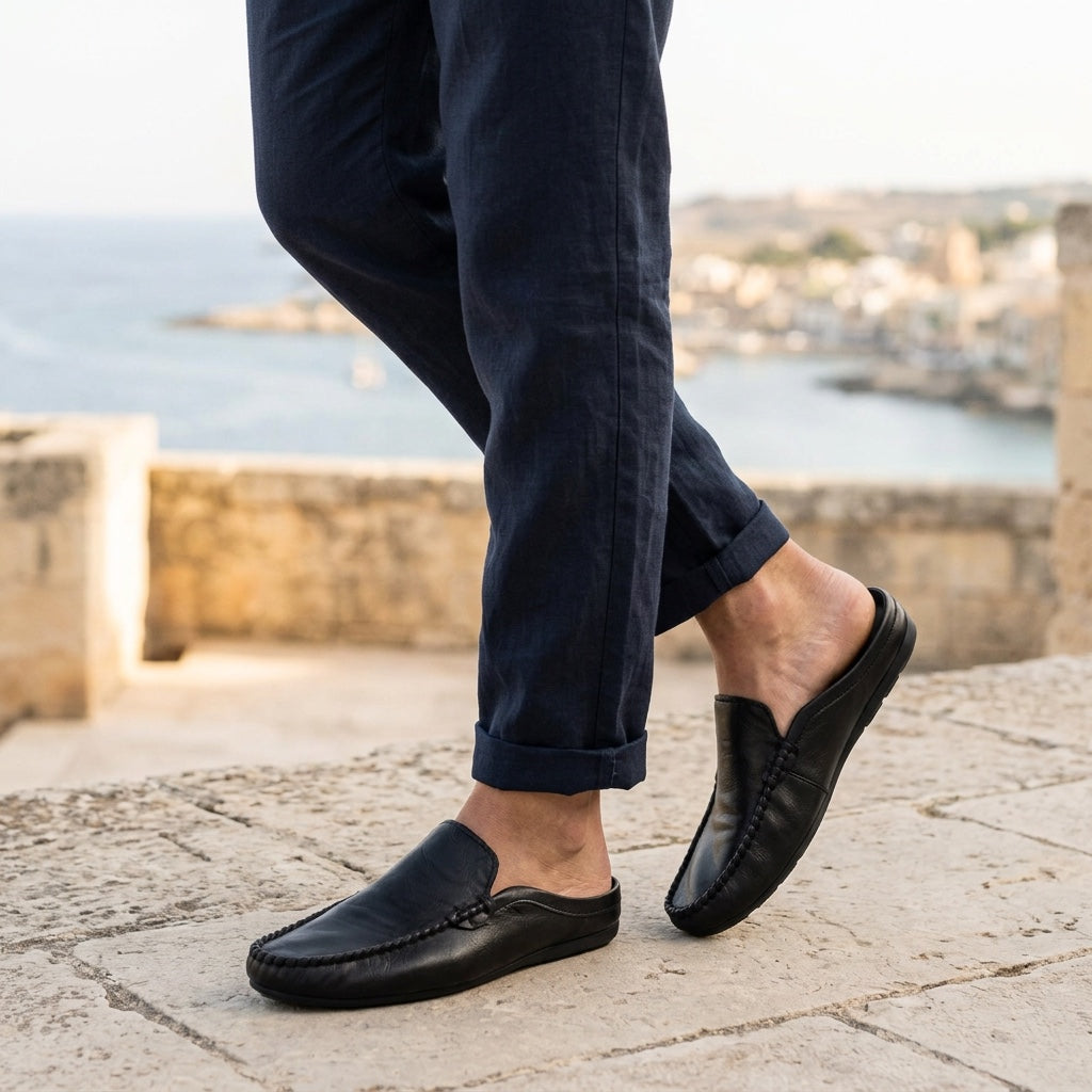 Cetara Leather Mules
