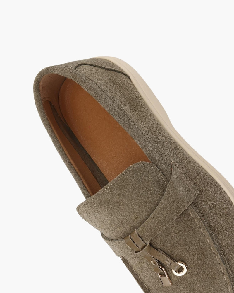 Elise Suede Flat Loafers
