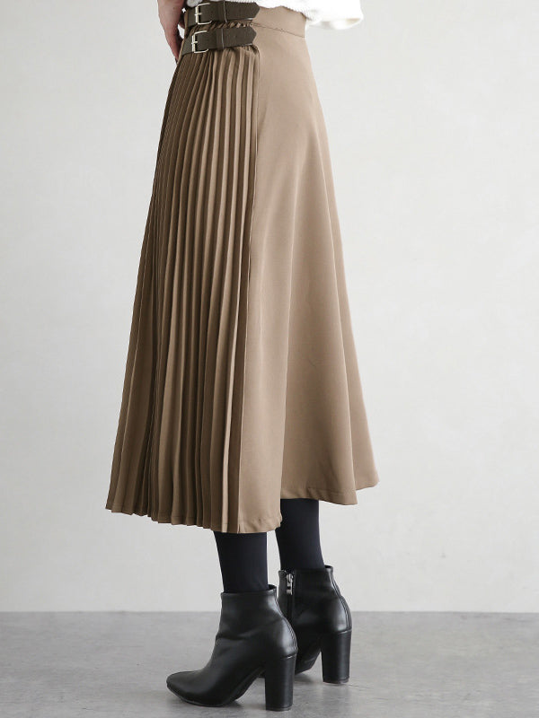 Ashby Pleated A Line Skirt