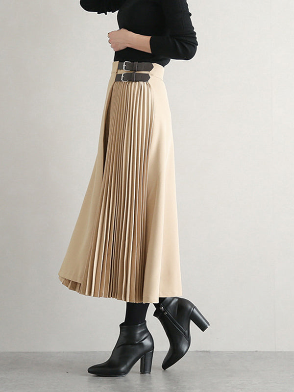 Ashby Pleated A Line Skirt