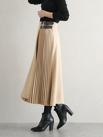 Ashby Pleated A Line Skirt
