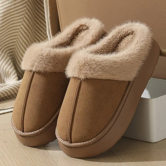 Quinn Plush Slip On Slippers