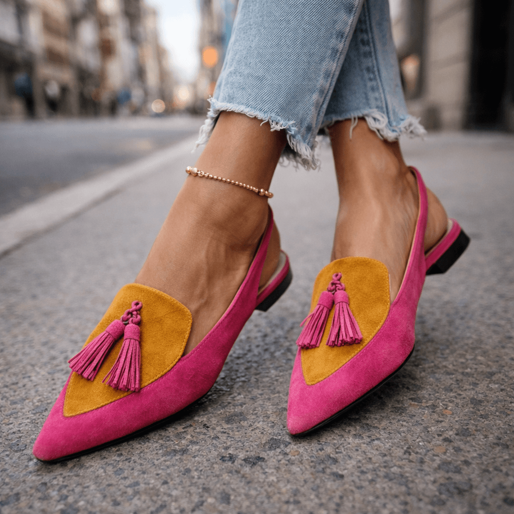 Poppy Tassel Strap Sandals